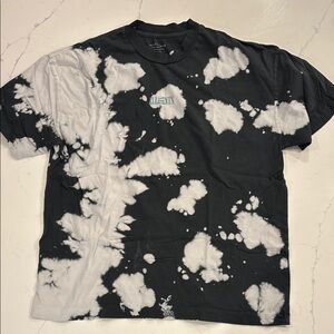 All Saints Tie Dye Logo Tee